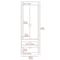 Tuhome Lisboa Armoire, Rod, Double Door, Two Drawers, Metal Handles, Black CLW4756 - alternate 6